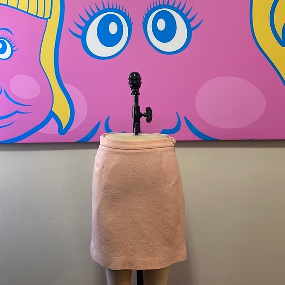 Moschino Cheap Chic Pink Wool Mini Skirt